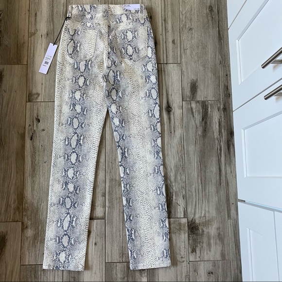 JOE'S The Luna High Rise Cigarette Jean Pristene Snake SZ 24 NWT - Picture 7 of 15
